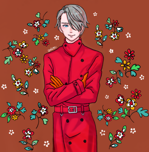 Numero Tokyo  ヴィクトル赤いコート似合うね