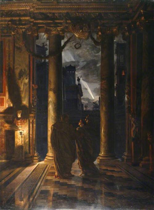 didoofcarthage:The Ides of March by Sir Edward John Poynter1883oil on canvasManchester City Gallerie