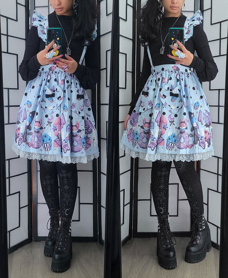 fashion parasite — Happy Treat Party cafe skirt - Angelic Pretty...