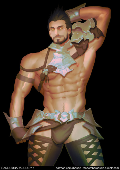 randombaradude: Commissioned work for @tokume, he’s his Final Fantasy XIV character Tokum
