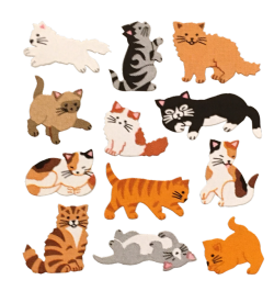 transparentstickers: Vintage Cat stickers by Sandylion 