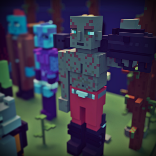 Voxel fan art: Guardians of the Galaxy!