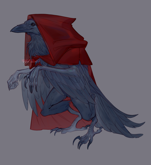 Click the (very long) Kenku drawn for a friend who’s also in my party!! he’s just a litt