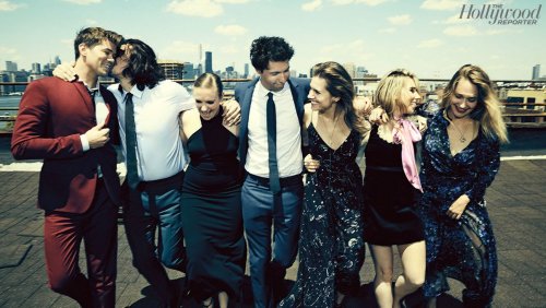 dailyadamdriver:Adam Driver w/ the cast of Girls for The Hollywood Reporter (February 2016)