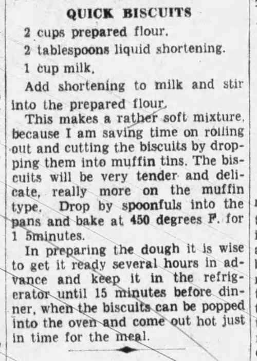 Recipe Wednesday #45Happy Recipe Wednesday!These are real early-20th century recipes, taken from the