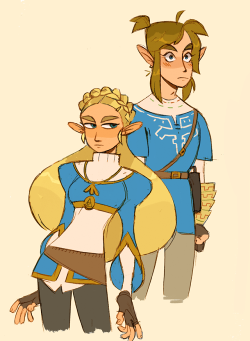 mimiadraws:Some botw draws from twitter! Featuring link and his tall boyfriends