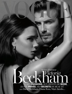 forthosewhocravefashion:  Victoria &amp; David Beckham for Vogue France January 2014 Cover 