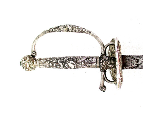 A fine silver hilted small sword, Northern Europe, mid 18th century.from Gary Friedland Antique Arms