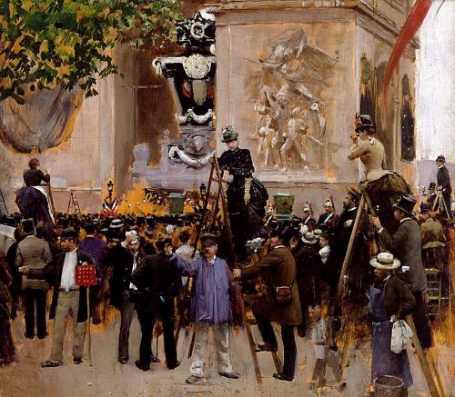 Jean Béraud: The Funeral of Victor Hugo (1885)