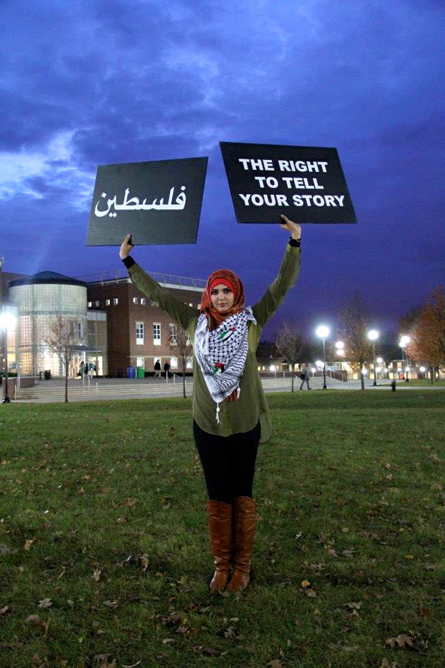lovenerdeen: Students for Justice in Palestine at College of Staten Island, demonstrate