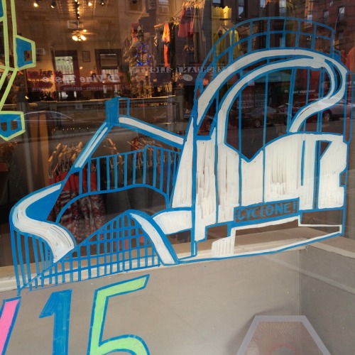 May window, BROOKLYN HALF themed. See you at Coney Island on 5/16/15