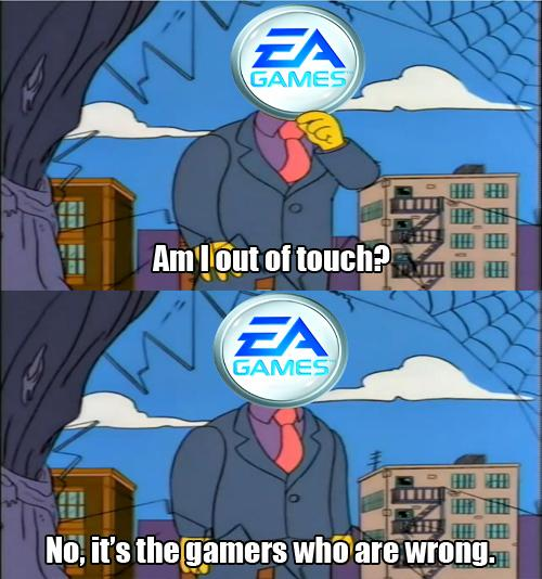 desolationpl: texd41:  askpredetor:  sketchyafterdark:  foab30:  spamner: EA has