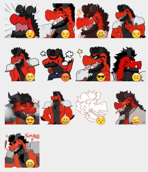 thewildwolfy:  Making telegram stickers!