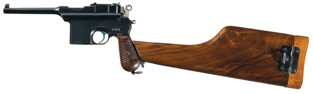 peashooter85:  Spanish produced Astra Model 900 Chinese contract broomhandle pistol