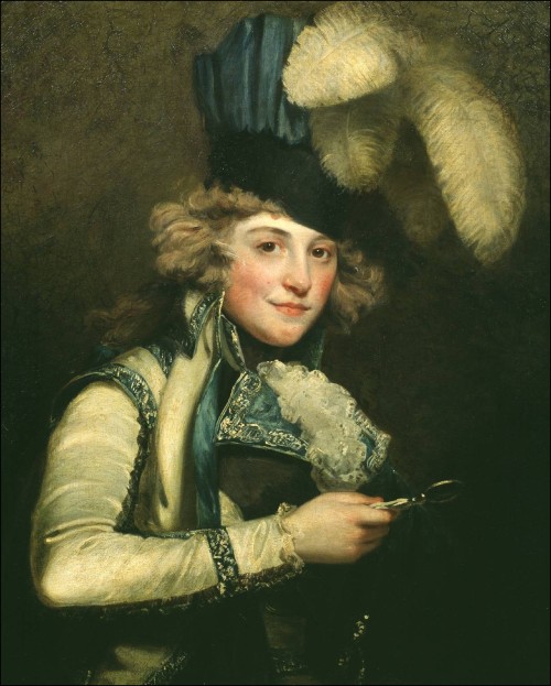 books0977:Mrs Jordan as Hypolita in ‘She Would and She Would Not’ (exh.1791). John Hoppner (English,