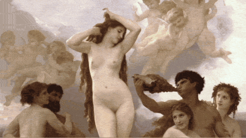 the-wolf-and-the-mockingbird:  B E A U T Y _B  Animated Versions of Classic Paintings