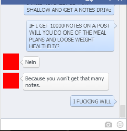 thesociopathicphilosopher:  I stooped myself down to this level Here’s the deal, my moirail here is upset and she’s gained 10 kilos. So she wants to loose weight, no big deal right? Wrong. She intends to starve herself using the same method she used