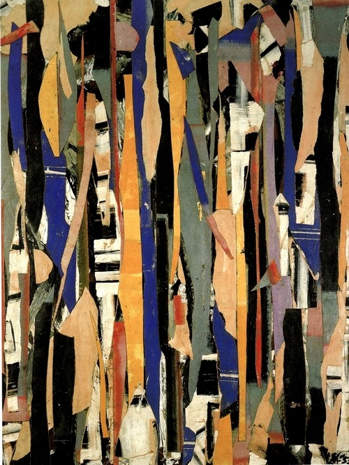 fire:kerryroanshares:Lee Krasner City Verticals        1953 via WOWGREAT : kerryroanshares : Lee Kra