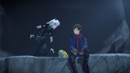 today on cute details i never noticed until now: Callum doesn’t smile until Rayla moves to plainly s