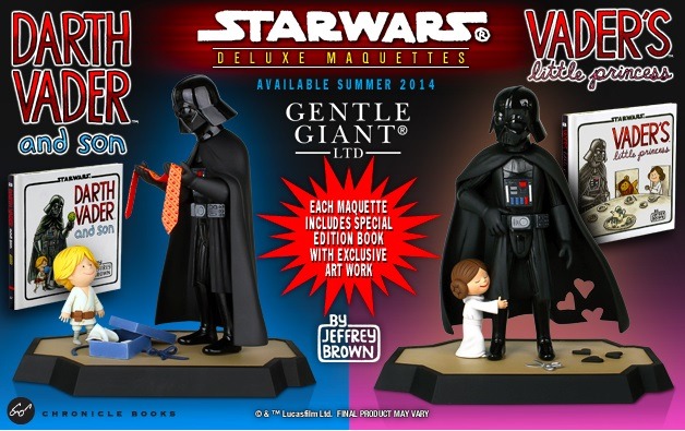 Gentle Giant Ltd. will be releasing two maquettes based on Jeffrey Brown’s Star Wars books this summer. It’s rare that collectibles from a galaxy far, far away are so adorable. Aww.