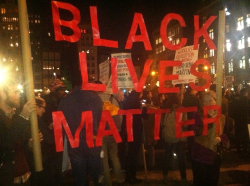 aquaticwonder:  Michael brown protest at union square tonight 