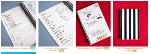 Planners are on clearance and they are going fast ($20.00)Planner production has hit some hiccups, s