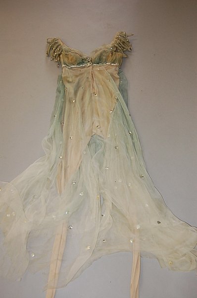 fawnvelveteen:Margot Fonteyn’s costume from `Ondine’, designed by Lili de Nobili, 1958, comprising: 