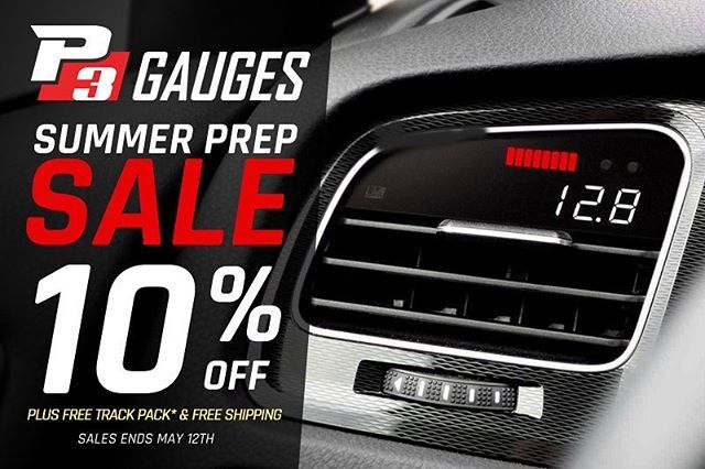 Now is the time to P3 Gauge your car. 10% off PLUS Free Track Pack* and Free Shipping too!
Shop 🏪 UroTuning.com 🏪 http://bit.ly/2vEqNZ0