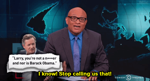micdotcom:  Larry Wilmore didn’t waste time in addressing his critics for the comedian’s remarks at the White House Correspondents Dinner Saturday. At the end of the above segment, he offers Piers Morgan (and all white people, really) some crucial