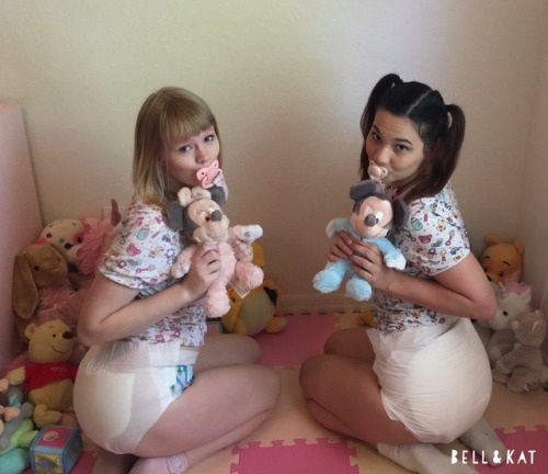 bellswells:  We got matching stuffies now!!! AND THEY RATTLE. @littlecookiekat  Onesies from @o