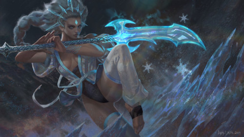 Ice Maiden  Alex Chen www.artstation.com/artwork/Jlnbnn