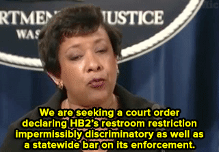 micdotcom:  The Department of Justice is suing the state of North Carolina over HB2On