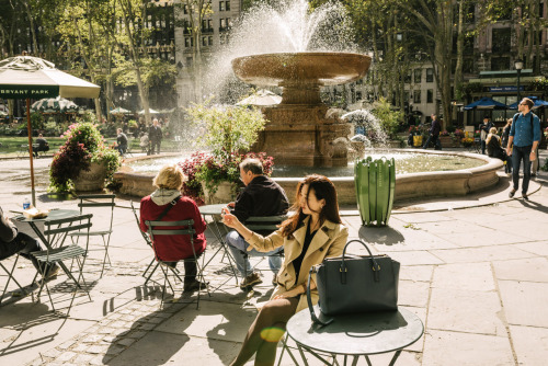 Return of the sun. Bryant park