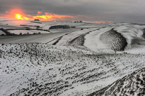 lost-in-centuries-long-gone: Maiden Castle - Dorset  DSC_9723 by Chris Belsten on Flickr. Among the largest and most complex of Iron Age hillforts in Europe, Maiden Castle’s huge multiple ramparts once protected several hundred residents. Excavations