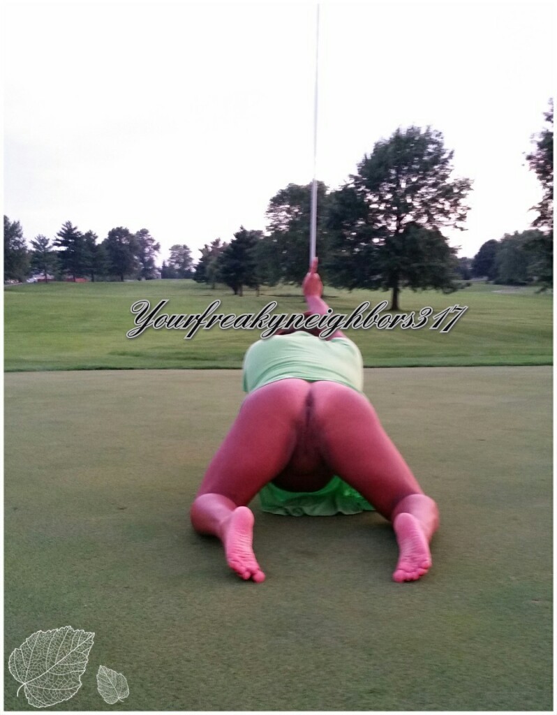 yourfreakyneighbors317:  Today was a great day for golf! 