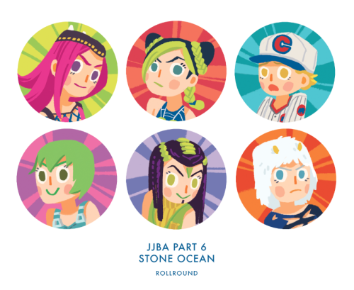 added more buttons to the JJBA series!(these are only available at-con)