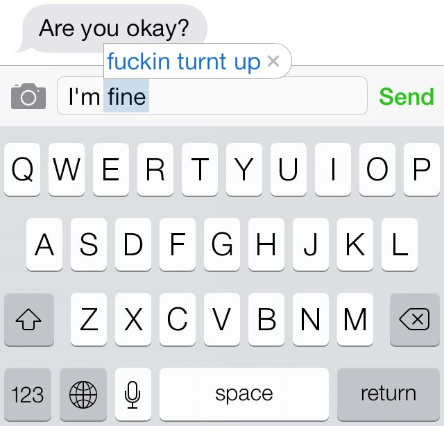 ihumpedyourcatthen:  I’m fine 