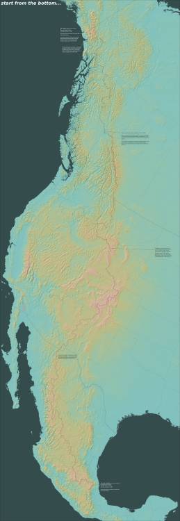 maptitude1:This map shows the contiguous ridge between Mt. Logan and Pico de Orizaba