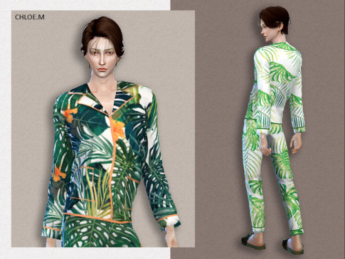 chloem-sims4: Pajama For Male  Created for: The Sims 4 Nine colorsHope you like my creations!Downloa