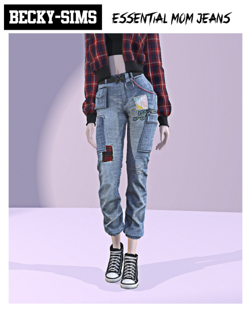 Becky-Sims Essential Casual SuitCreator: BeckySims4模拟人生4TOP+BOTTOM上衣+裤子Download【下载】: patreon TOP： ma