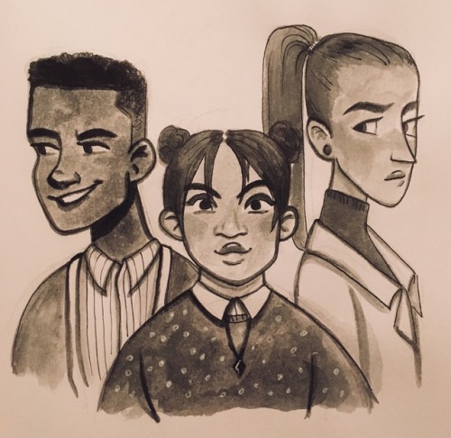 becpng: doodled our new heroes while listening to the new episode! I love these characters already a