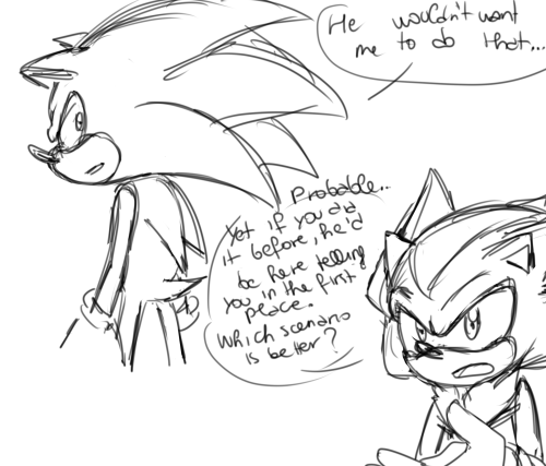 A little follow up of this and thisSonic’s moral compass is going crazy… and Shadow is not th