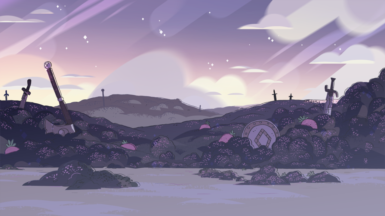 A selection of Backgrounds from the Steven Universe episode: Rose’s ScabbardArt