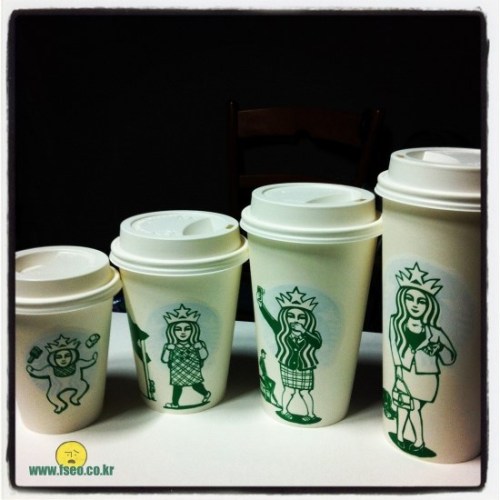 Korean artist opens a new door to the way we look at Starbucks’ paper cups. by Fseo