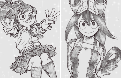 kilruas: ✩ Asui Tsuyu ⋆ 蛙吹梅雨 + Horikoshi’s Sketches ✩