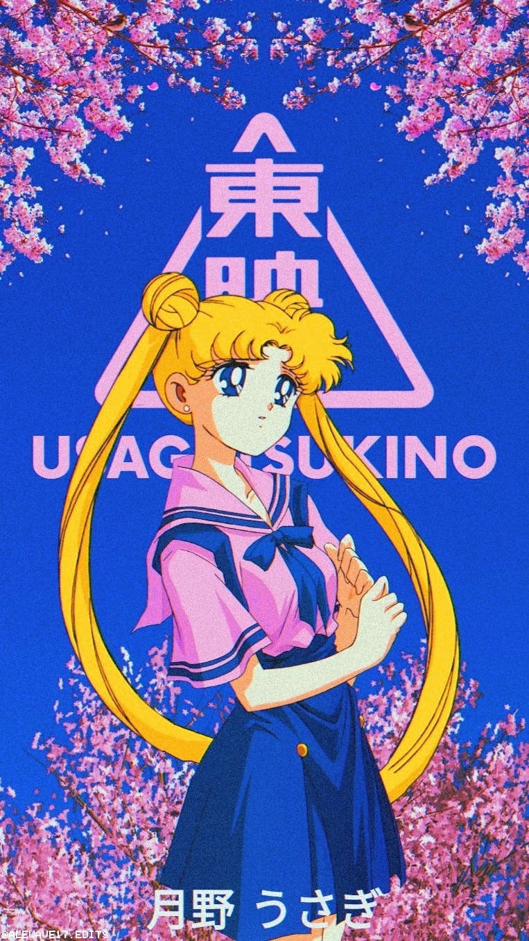 ANIME AESTHETHIC EDITS/WALLPAPERS — 90's animes - aesthetic sakura wallpaper