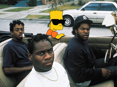 remixlabel:  The Original Boyz In The Hood.. By Mike Remix  Sad thing is, Bart Simpson’s more ghetto hood than Ice Cube these days and The Simpsons are fucking lame now.