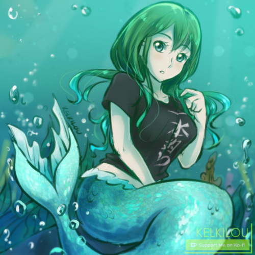 Kofi Commission for Anonymous!Mermaid girl from &ldquo;How to Raise a Mermaid&rdquo; as an a