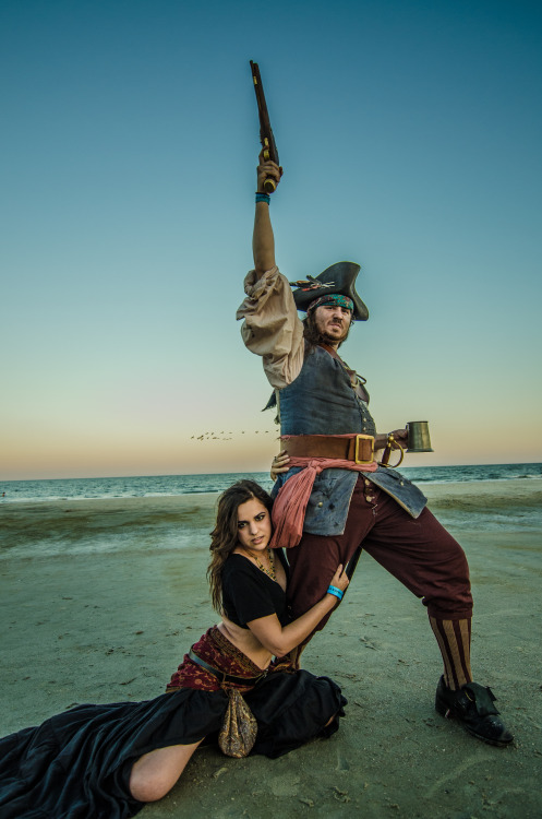 Recently took our “Shadows of Fortune” pirate group to the Tybee Island Pirate Festival 