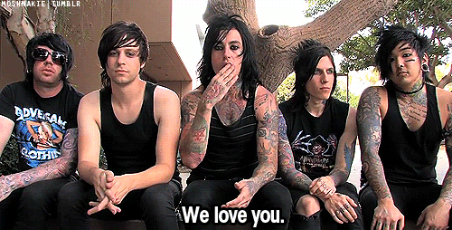procrastinators-welcome:  AND I LOVE YOU SIMULTANEOUS BANDS OF HEAVEN ABOVE. 